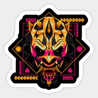 oni king mask Sticker